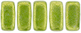 CzechMates Bricks 3/6mm (loose) : ColorTrends: Saturated Metallic Lime Punch
