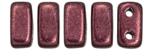 CzechMates Bricks 6 x 3mm (loose) : ColorTrends: Saturated Metallic Red Pear