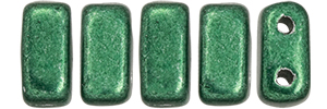 CzechMates Bricks 6 x 3mm (loose)  : ColorTrends: Saturated Metallic Martini Olive