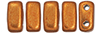 CzechMates Bricks 6 x 3mm (loose)  : ColorTrends: Saturated Metallic Russet Orange