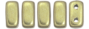 CzechMates Bricks 6 x 3mm (loose)  : ColorTrends: Saturated Metallic Limelight