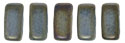 CzechMates Bricks 3/6mm (loose) : Matte - Iris - Brown
