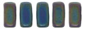 CzechMates Bricks 3/6mm (loose) : Matte - Iris - Green