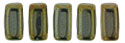 CzechMates Bricks 6 x 3mm (loose) : Iris - Brown