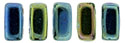 CzechMates Bricks 3/6mm (loose) : Iris - Green