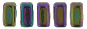 CzechMates Bricks 6 x 3mm (loose) : Iris - Purple