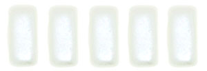 CzechMates Bricks 6 x 3mm (loose) : Pearl Coat - Snow