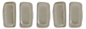 CzechMates Bricks 6 x 3mm (loose) : Pearl Coat - Brown Sugar