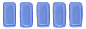 CzechMates Bricks 6 x 3mm (loose) : Pearl Coat - Baby Blue