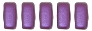 CzechMates Bricks 6 x 3mm (loose) : Pearl Coat - Purple Velvet