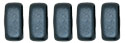 CzechMates Bricks 6 x 3mm (loose) : Pearl Coat - Charcoal