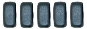 CzechMates Bricks 6 x 3mm (loose) : Pearl Coat - Charcoal