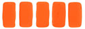 CzechMates Bricks 6 x 3mm (loose) : Neon - Orange
