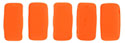 CzechMates Bricks 3/6mm (loose) : Neon - Orange