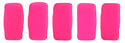 CzechMates Bricks 6 x 3mm (loose) : Neon - Pink