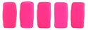 CzechMates Bricks 3/6mm (loose) : Neon - Pink