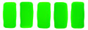 CzechMates Bricks 6 x 3mm (loose) : Neon - Green