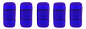 CzechMates Bricks 6 x 3mm (loose) : Cobalt