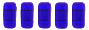 CzechMates Bricks 6 x 3mm (loose) : Cobalt