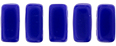 CzechMates Bricks 6 x 3mm (loose) : Opaque Blue