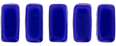 CzechMates Bricks 3/6mm (loose) : Opaque Blue