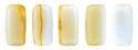CzechMates Bricks 3/6mm (loose) : Silk Blue/Taupe