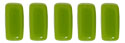 CzechMates Bricks 3/6mm (loose) : Opaque Olive