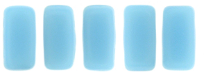 CzechMates Bricks 6 x 3mm (loose) : Sky Blue Coral