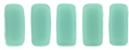 CzechMates Bricks 3/6mm (loose) : Opaque Turquoise