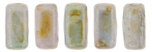 CzechMates Bricks 6 x 3mm (loose) : Ultra Luster - Opaque Green