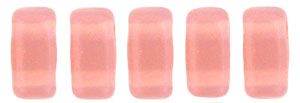 CzechMates Bricks 6 x 3mm (loose) : Milky Pink