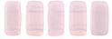 CzechMates Bricks 3/6mm (loose) : Opal Lt Pink