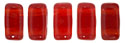 CzechMates Bricks 6 x 3mm (loose) : Siam Ruby