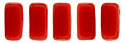 CzechMates Bricks 3/6mm (loose) : Opaque Red