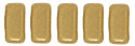 CzechMates Bricks 3/6mm (loose) : Matte - Metallic Flax