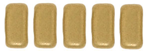 CzechMates Bricks 6 x 3mm (loose) : Matte - Metallic Flax
