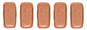 CzechMates Bricks 6 x 3mm (loose) : Matte - Metallic Copper