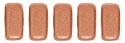 CzechMates Bricks 3/6mm (loose) : Matte - Metallic Copper