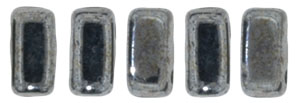 CzechMates Bricks 6 x 3mm (loose) : Hematite