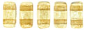 CzechMates Bricks 6 x 3mm (loose) : Luster - Transparent Champagne