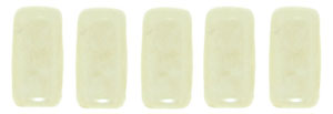 CzechMates Bricks 6 x 3mm (loose) : Luster - Opaque Champagne