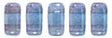 CzechMates Bricks 3/6mm (loose) : Luster - Transparent Amethyst