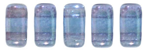 CzechMates Bricks 6 x 3mm (loose) : Luster - Transparent Amethyst