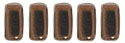 CzechMates Bricks 6 x 3mm (loose) : Dk Bronze