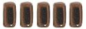 CzechMates Bricks 3/6mm (loose) : Dk Bronze