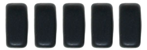 CzechMates Bricks 6 x 3mm (loose) : Matte - Jet