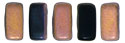 CzechMates Bricks 3/6mm (loose) : Matte - Apollo - Jet