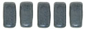 CzechMates Bricks 6 x 3mm (loose) : Matte - Hematite