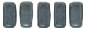 CzechMates Bricks 3/6mm (loose) : Matte - Hematite