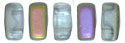 CzechMates Bricks 3/6mm (loose) : Matte - Crystal - Vitral